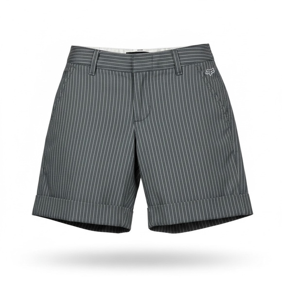 Fox Pants - FOX Girls Low Rise Bermuda Stripe Skate Shorts Y2K 1